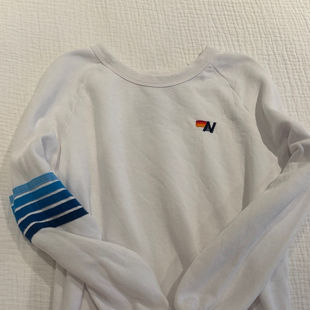 Aviator Nation Rugby Stripe Unisex Crewneck